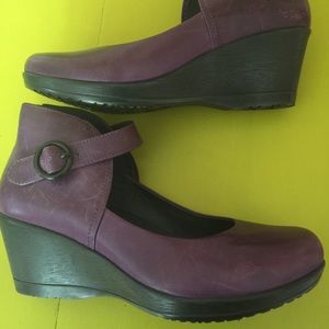 Dansko ankle strap wedges