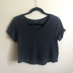 gray textured shirt