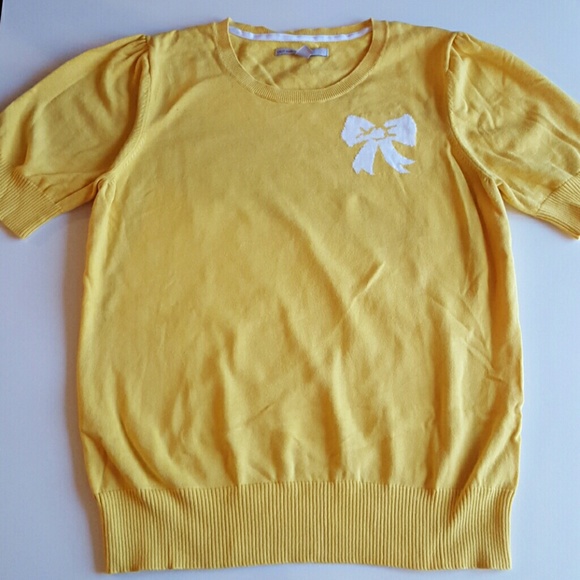 Yellow Bow Sweater