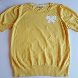 Yellow Bow Sweater