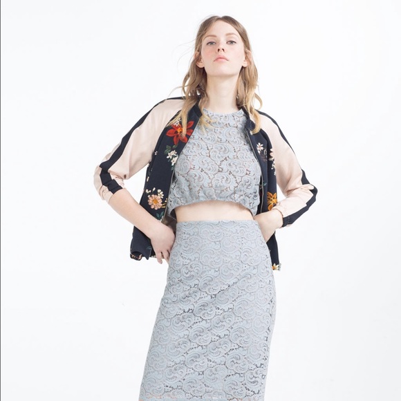 zara floral jacket - Picture 1 of 4