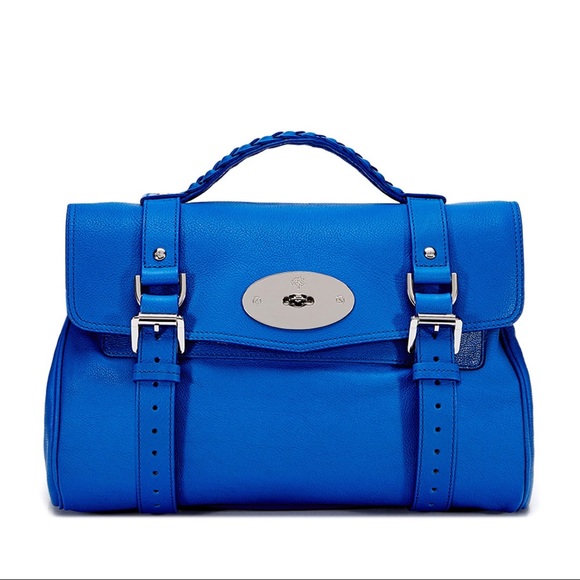 💋HP❤️Small Alexa Polished Buffalo Leather Satchel - Picture 1 of 4