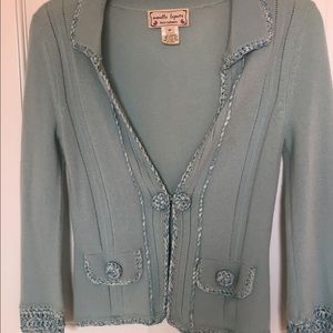 Nanette Lepore cashmere blazer/ sweater