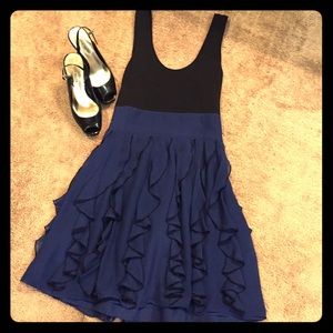 EXPRESS black and blue dress size 8