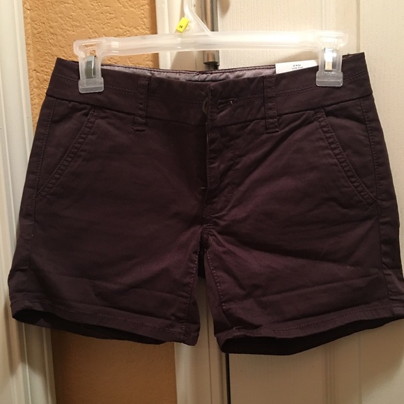 AMERICAN EAGLE CHOCOLATE BROWN MIDI SHORTS SIZE 00