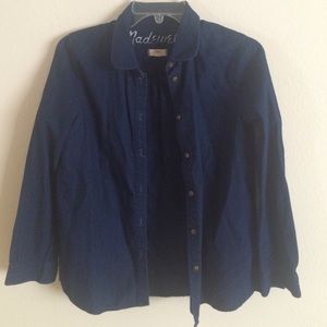 Madewell Indigo Denim Button Down