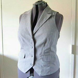 Light Grey Pinstripe Vest