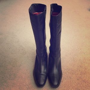 Talbots black leather (real) boots