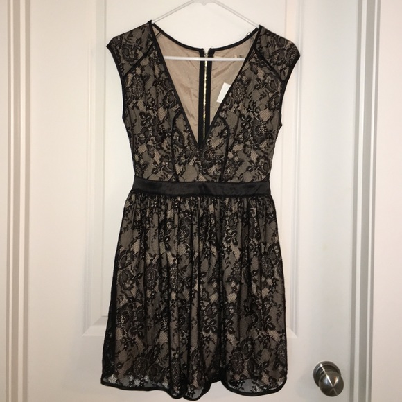 Black lace dress