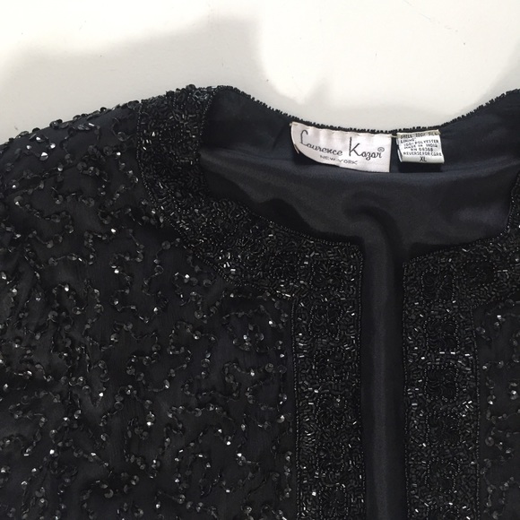 Vintage hand made Sequin cropped blazer/cardigan - Picture 2 of 3