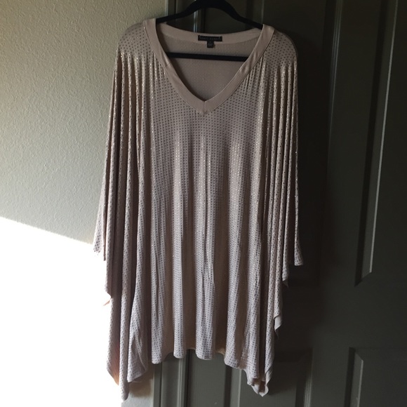 Slinky gold mini dress