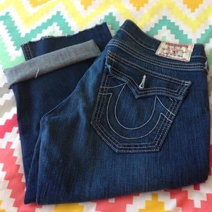 True Religion cut offs Capri