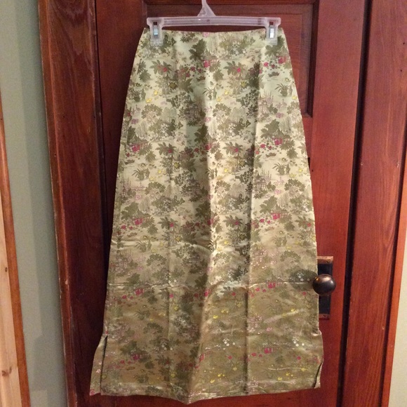 Light Green Asian Architecture Skirt