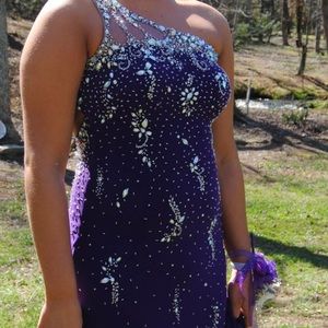 Purple prom dress