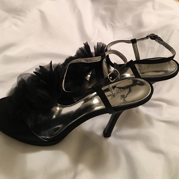 👠Jaqueline Ferra black sling backs - Picture 1 of 4