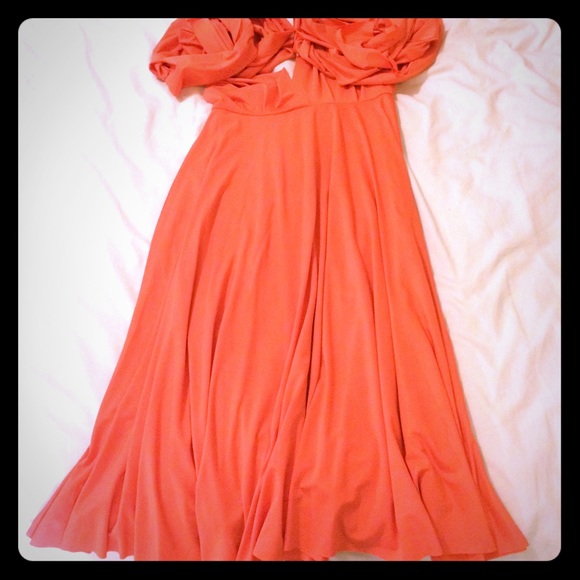 Coral infinity dress