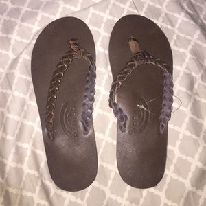 Braided, leather Rainbow sandals- SMALL- 5.5-6.5