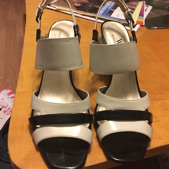 Black / white heels