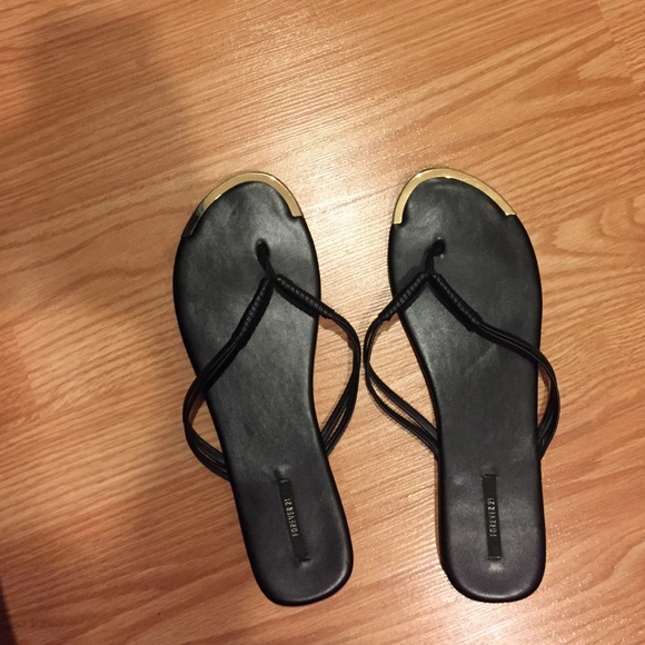 Gold plated flip flops