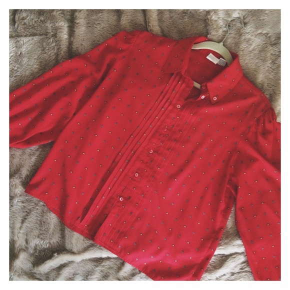 ❗️LAST CHANCE❗️Vintage Red Blouse