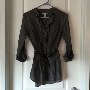 H&M grey blouse
