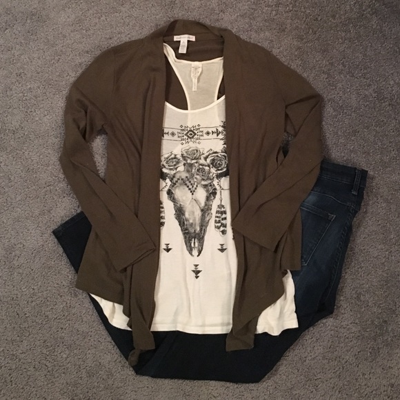 Open front sweater