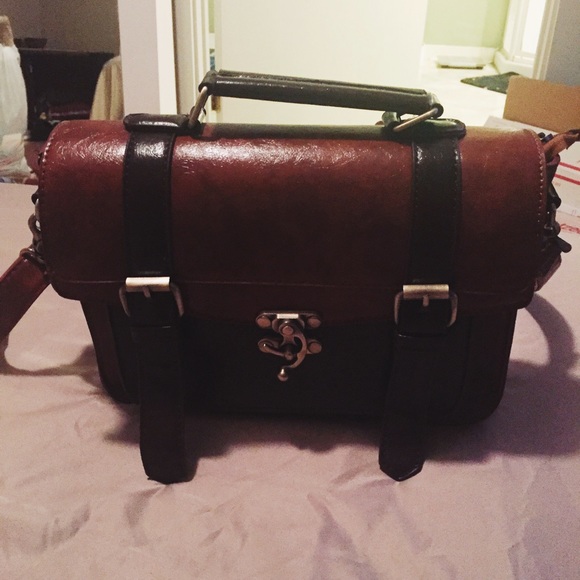 Brown leather purse - Picture 1 of 4