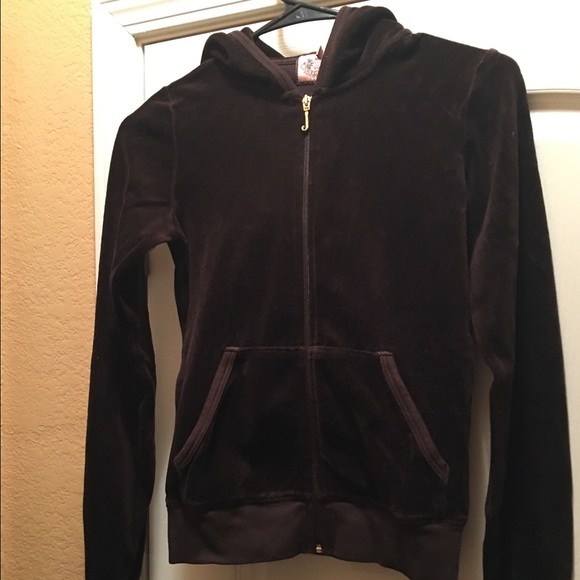 JUICY COUTURE CHOCOLATE BROWN SWEATSUIT SET XS