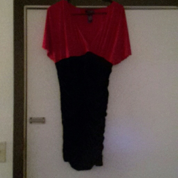 Red and Black party dress