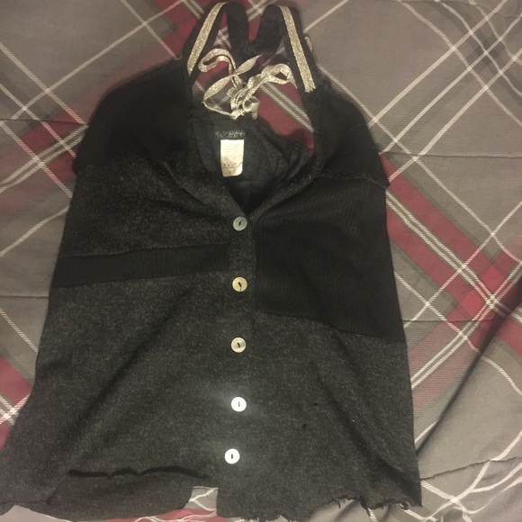 Cloth tank top button up