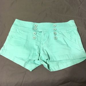 Teal shorts