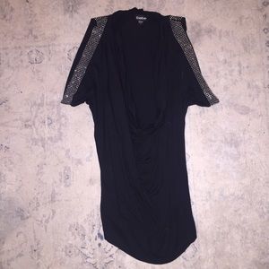 Bebe cowl top with stud details