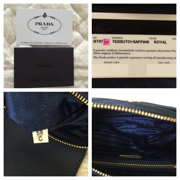 Prada Nylon Tessuto Saffiano Clutch Sling Bag/SOLD - Picture 3 of 4