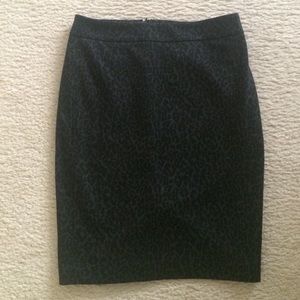 LOFT Snake Skin Print Pencil Skirt