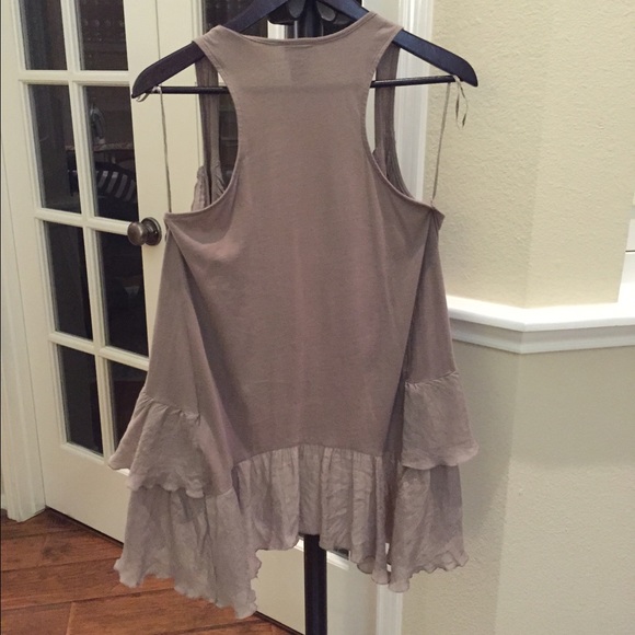 H&M Boho Frilly Long Vest  - Like New! - Picture 2 of 2