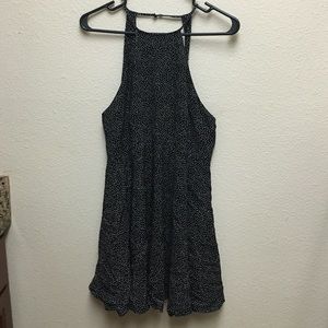 Black and white polka dot dress