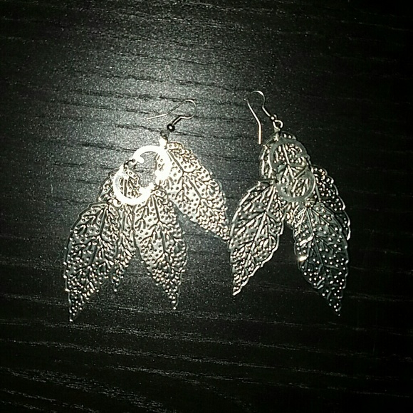 Silver Dangle Earrings NWOT