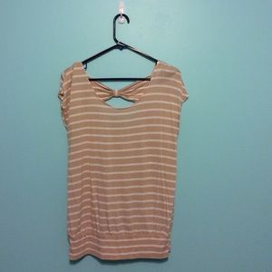Striped Bow-Back Shirt