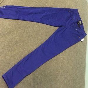 Royal blue skinny jeans