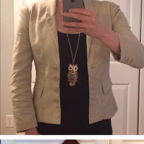 Beige Professional Blazer Jacket