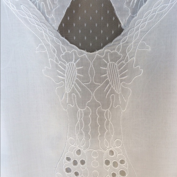 🍃💕Gorgeous Cropped V-Neck Lace Inset Blouse - Picture 3 of 6