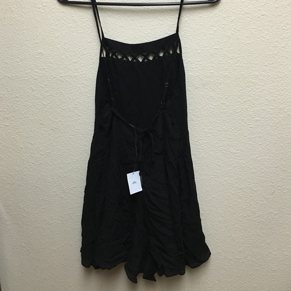 Black cutout romper