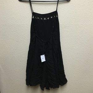 Black cutout romper