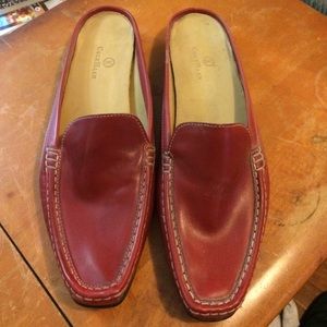 Cole Haan red leather loafers