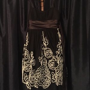 Black and white formal dress