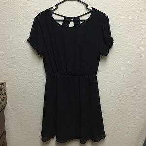 Black mini dress