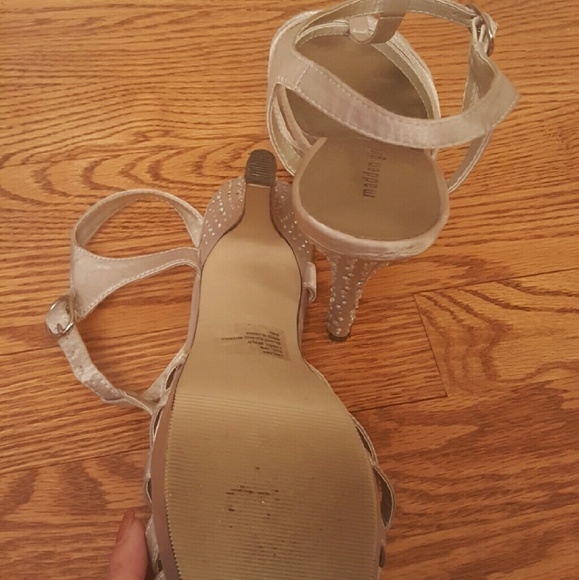 Silver BLING madden girl strappy stilletos size 10 - Picture 4 of 4