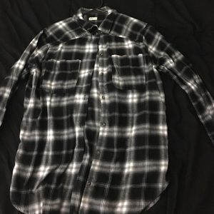 Black and white Hollister Flannel