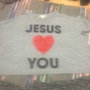 Jesus love me forever 21 baggy shirt
