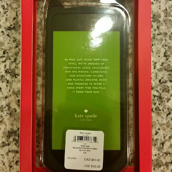 Kate spade black cat iphone6 case - Picture 2 of 4